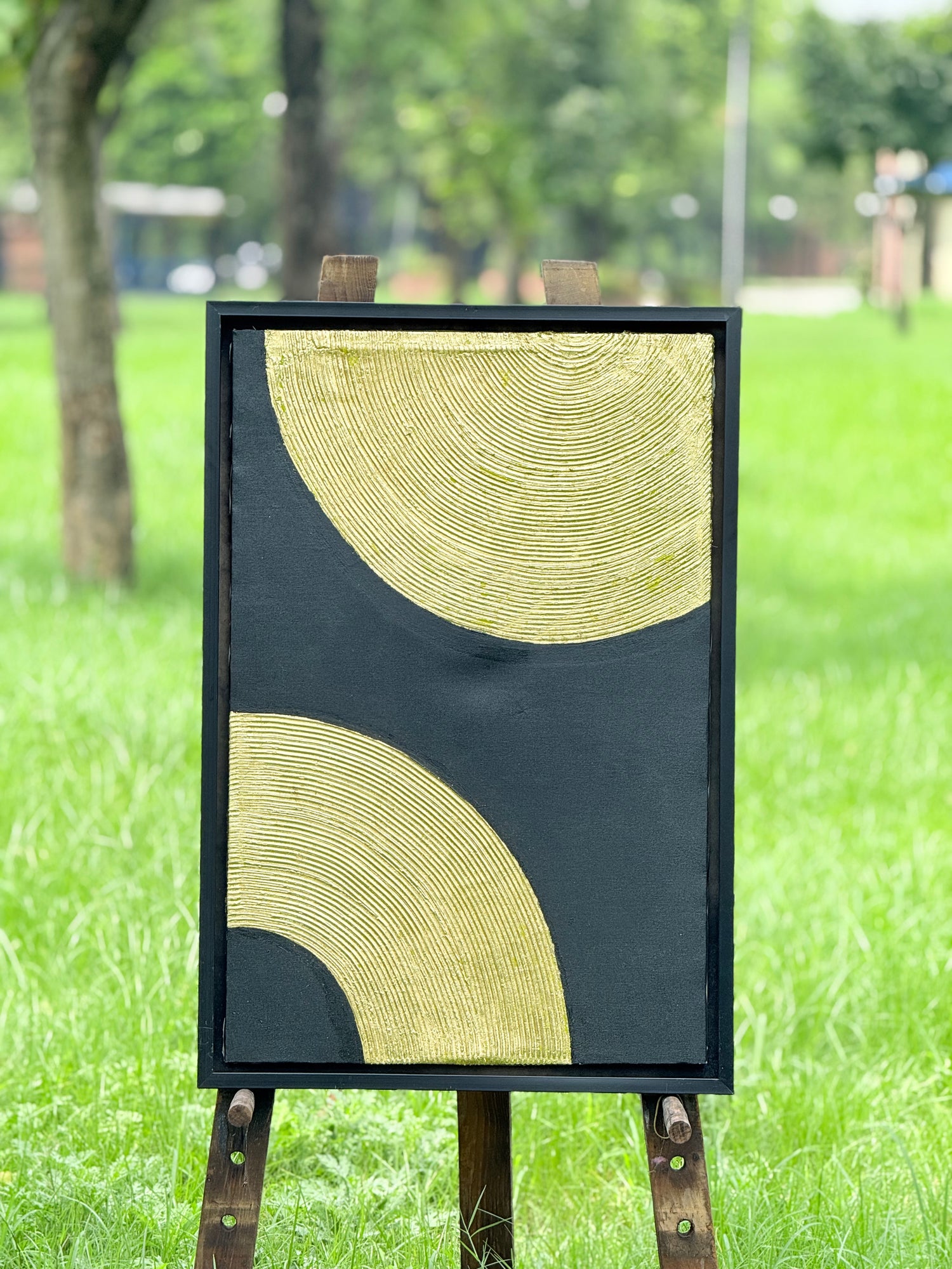 Solar Echoes – Portrait Palette Painting by Professor's Gallery