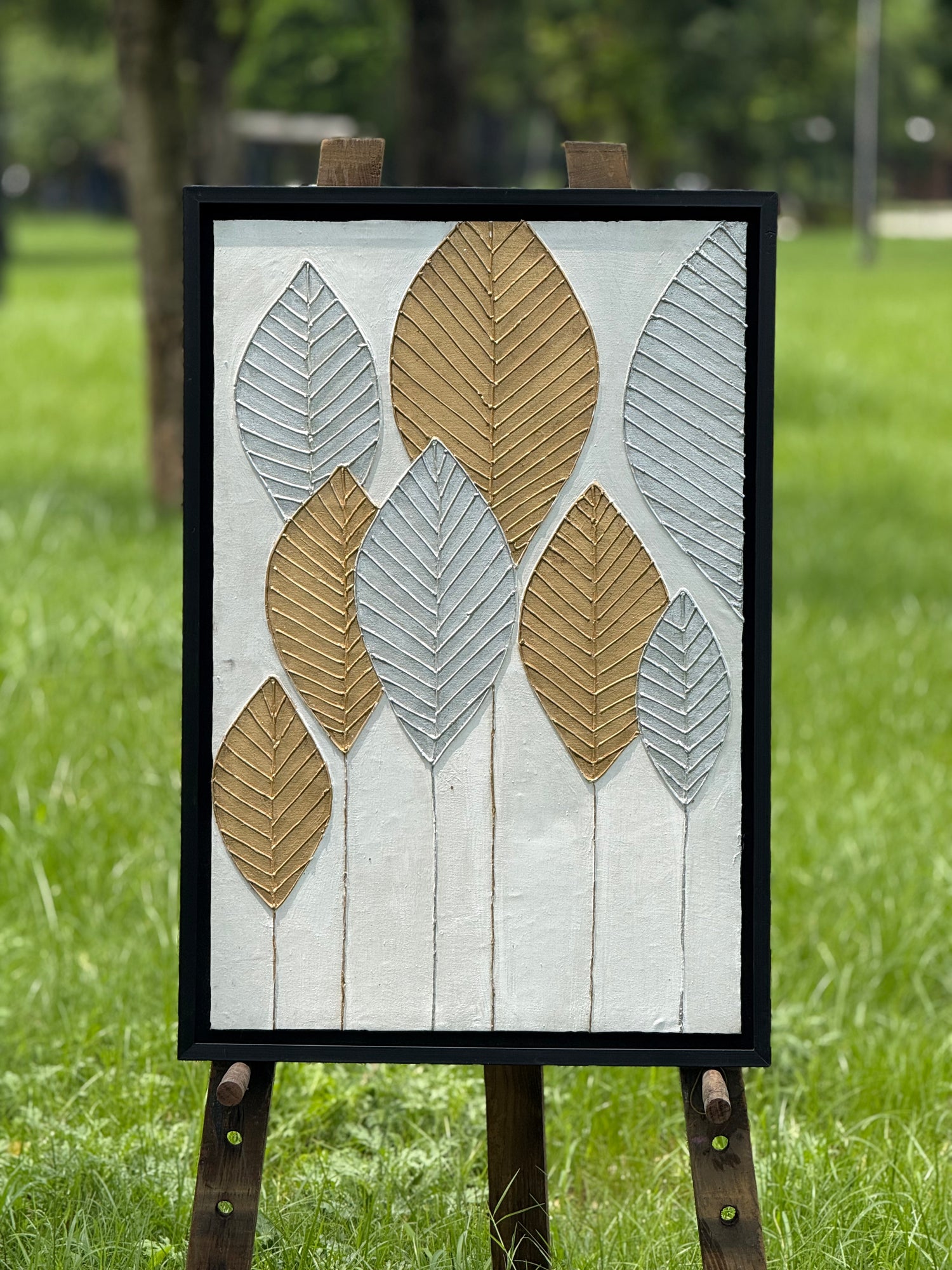 Leafscape Harmony – Portrait Palette Painting by Professor's Gallery