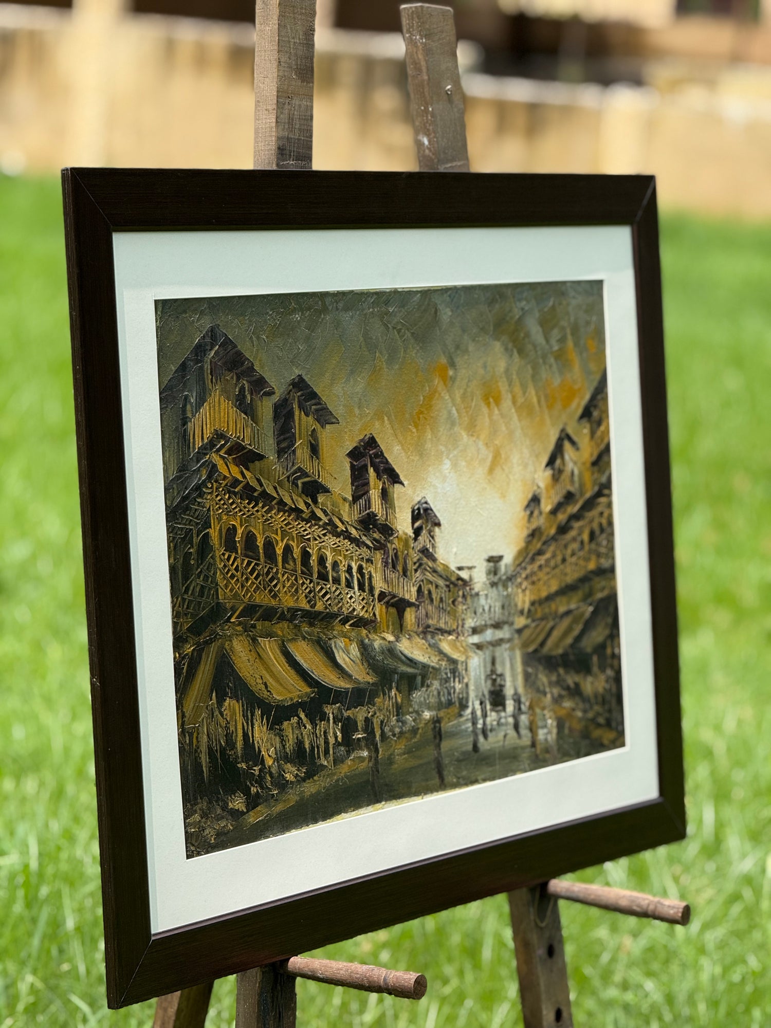 Colonial Dusk – Landscape Palette Knife by Professor's Gallery
