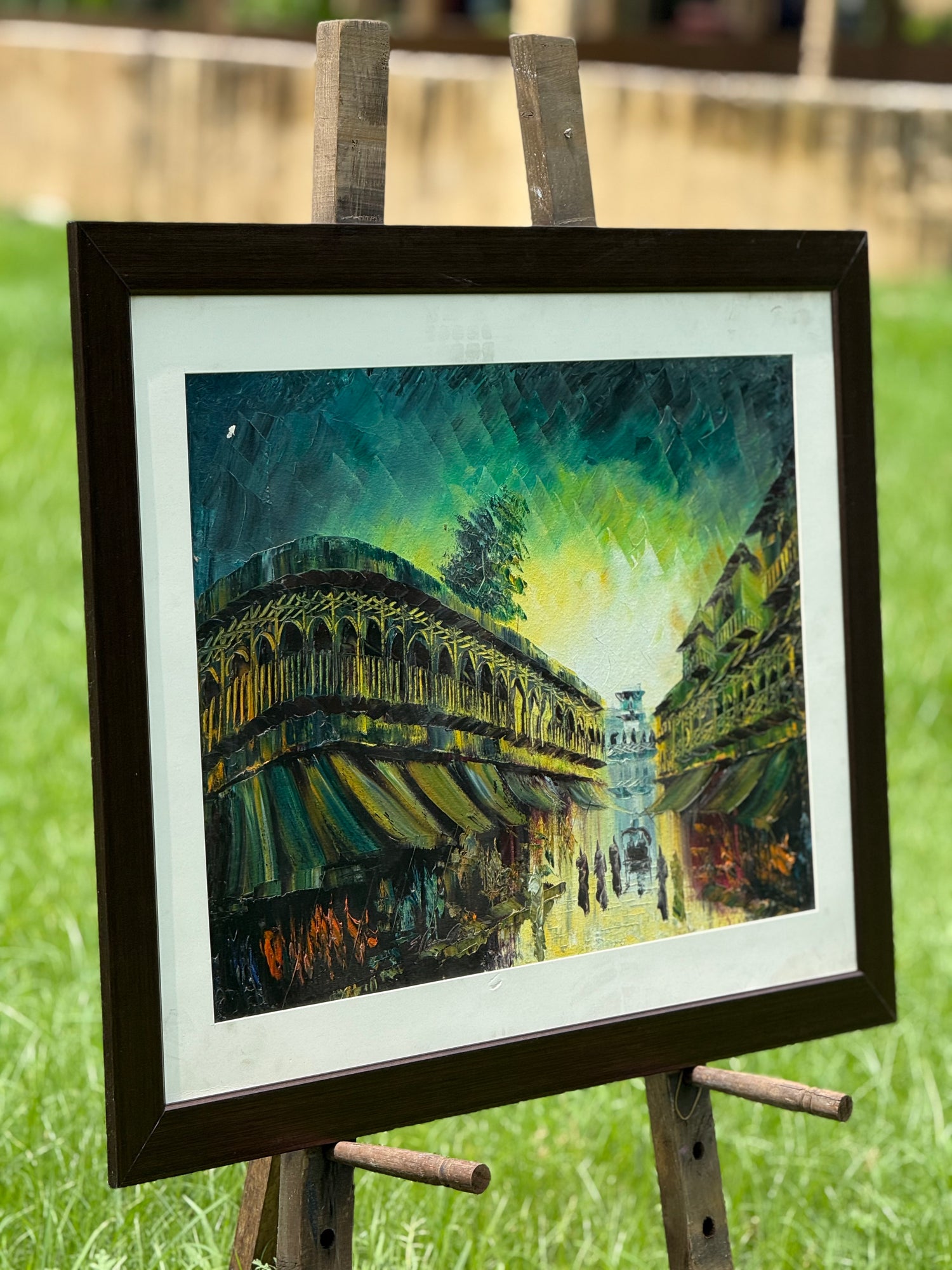 Neon Nostalgia – Landscape Palette Knife by Professor's Gallery