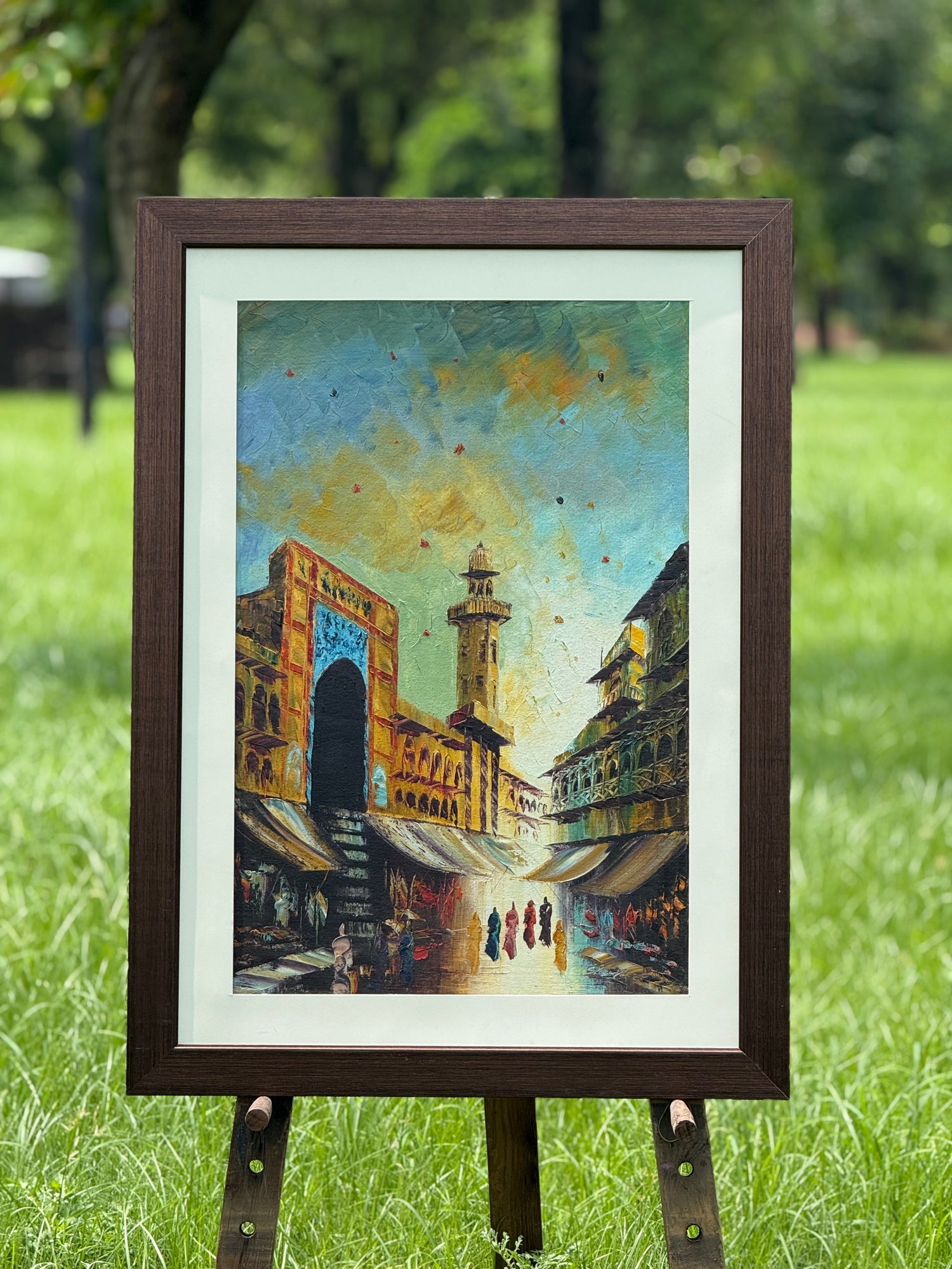 Golden Bazaar – Portrait Palette Painting by Professor's Gallery