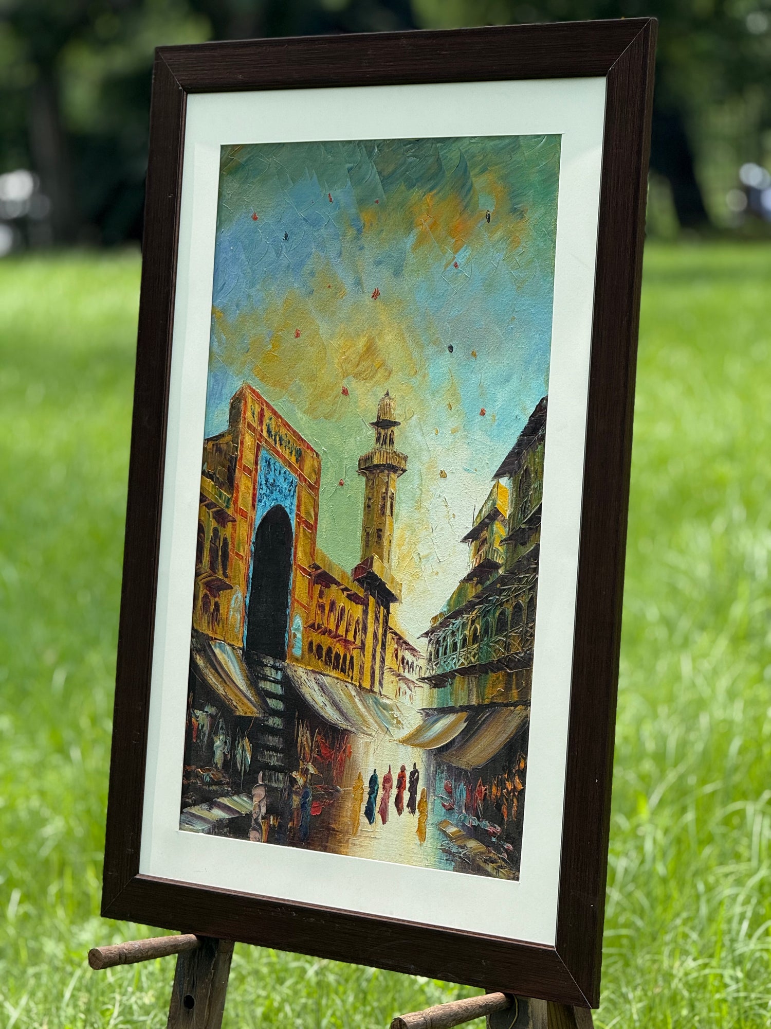 Golden Bazaar – Portrait Palette Painting by Professor's Gallery