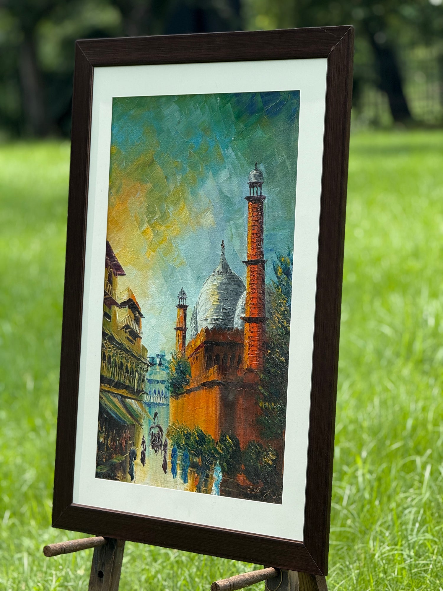 Lahore in Light – Portrait Palette Painting by Professor's Gallery