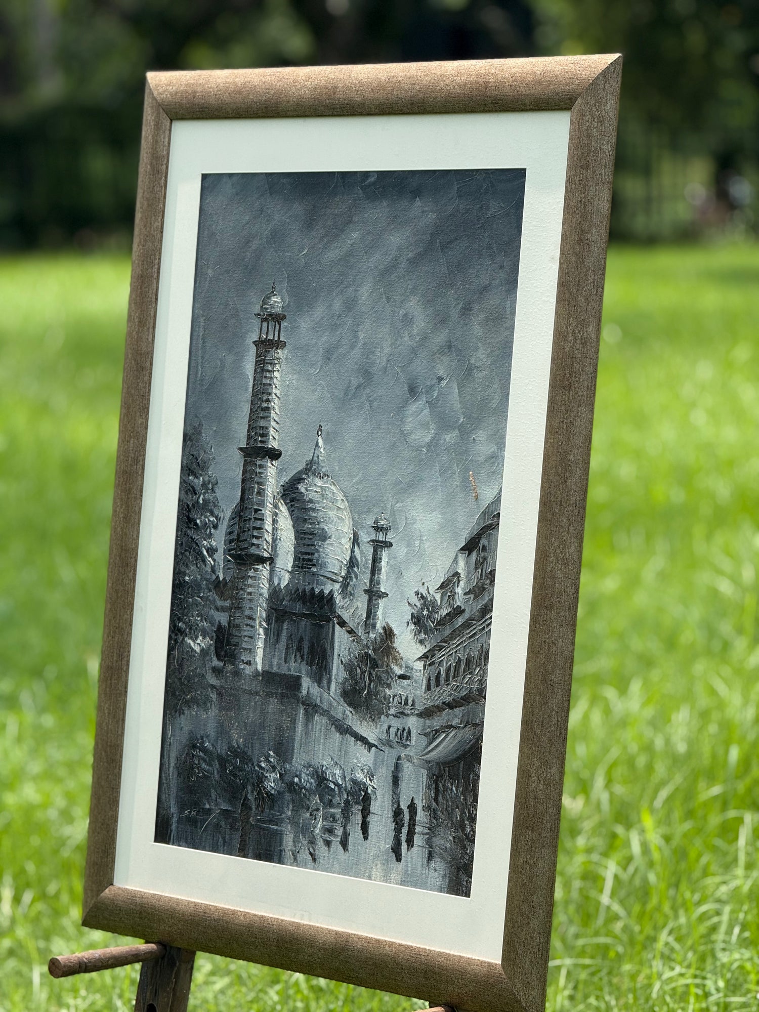 Grey Reverence – Portrait Palette Painting by Professor's Gallery