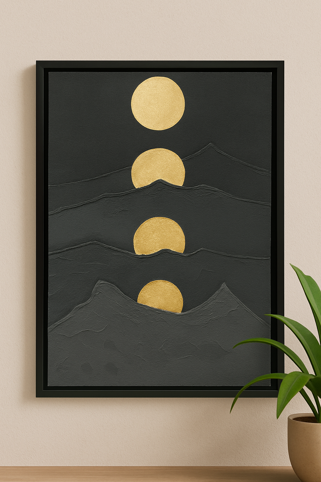 Silent Descent – Portrait Palette Painting by Professor's Gallery