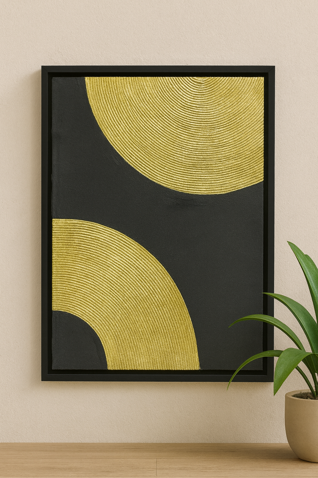 Solar Echoes – Portrait Palette Painting by Professor's Gallery