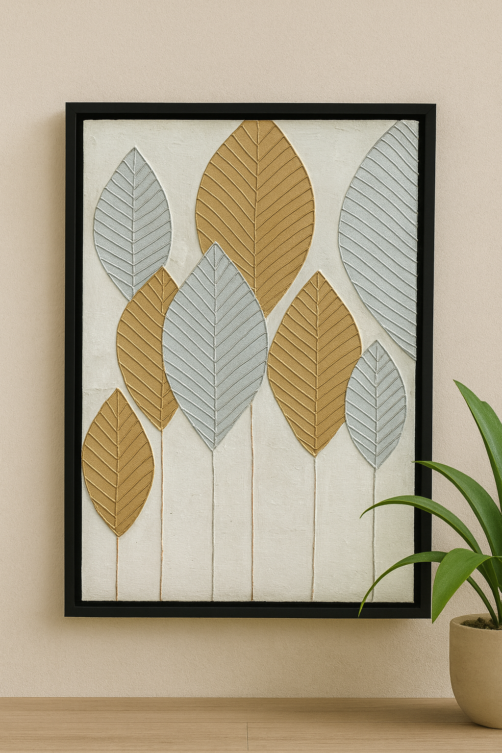 Leafscape Harmony – Portrait Palette Painting by Professor's Gallery