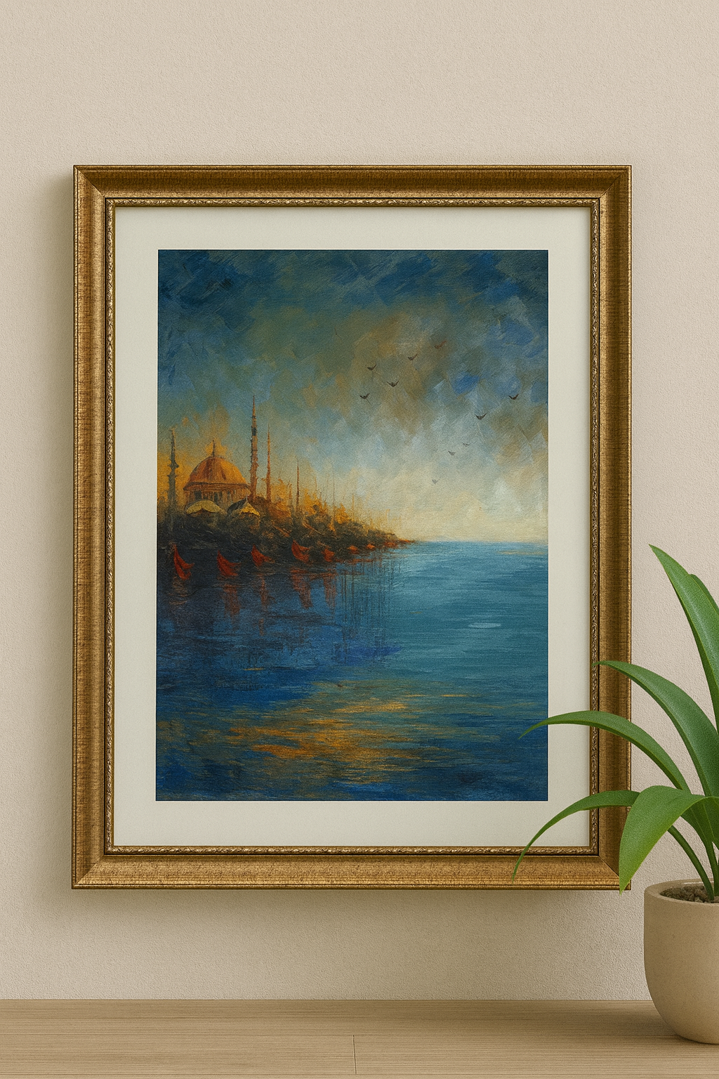 Echoes of Istanbul – Portrait Palette Painting by Professor's Gallery