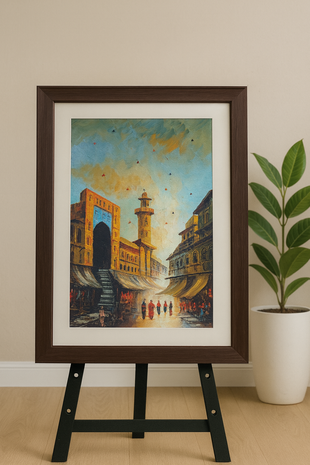 Golden Bazaar – Portrait Palette Painting by Professor's Gallery