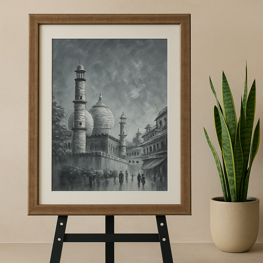 Grey Reverence – Portrait Palette Painting by Professor's Gallery